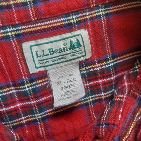 Vintage 90's L.L.Bean Royal Stewart Tartan Shirt Size XL-REG - Picture 3 of 7